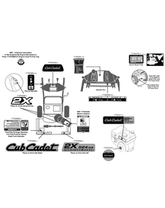 Label Map Diagram and Parts List for 2X524WE (31AM63SR710-31AM63SR713-31AM63SR756)(2014) Cub Cadet Snow Blower